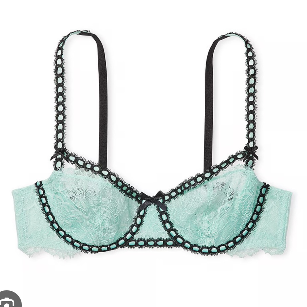 Victoria's Angel Dream Angels Wicked Unlined Lace Balconette Bra